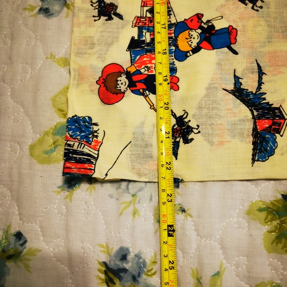 Vintage Unused Cotton Cowboy Fabric ~ 4 Metres - Picture 14 of 14